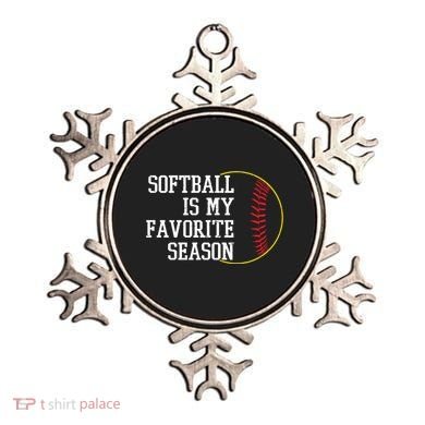 Softball Is My Favorite Season Ornament
