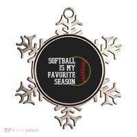 Softball Is My Favorite Season Ornament thumb 0