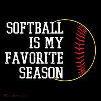 Softball Is My Favorite Season Ornament thumb 1