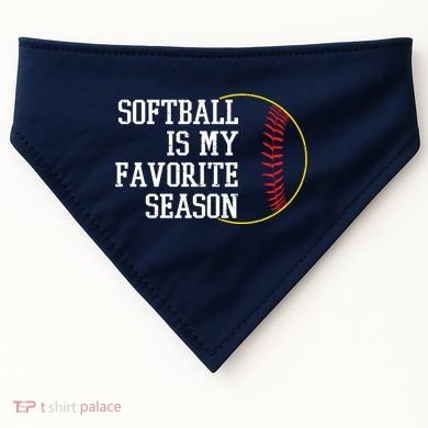 Softball Is My Favorite Season USA-Made Doggie Bandana
