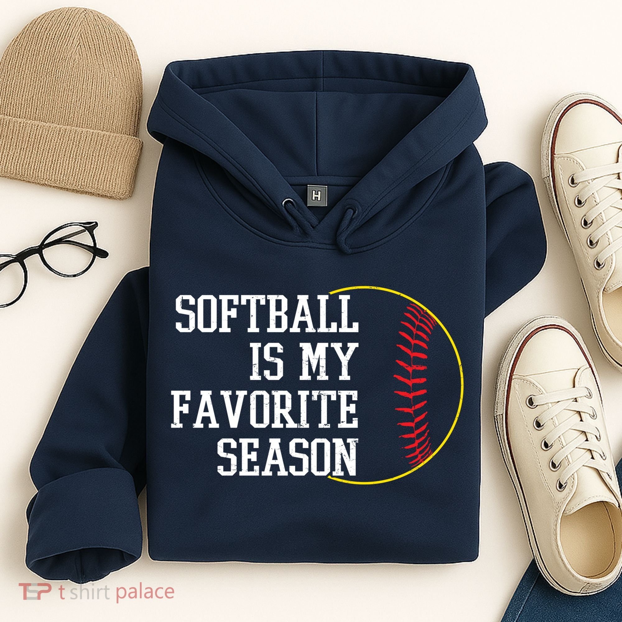 Softball Is My Favorite Season Hoodie
