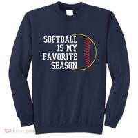 Softball Is My Favorite Season Sweatshirt thumb 0
