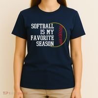 Softball Is My Favorite Season T-Shirt thumb 4