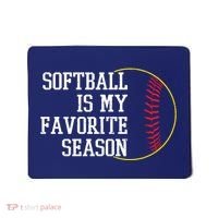Softball Is My Favorite Season Mousepad thumb 0