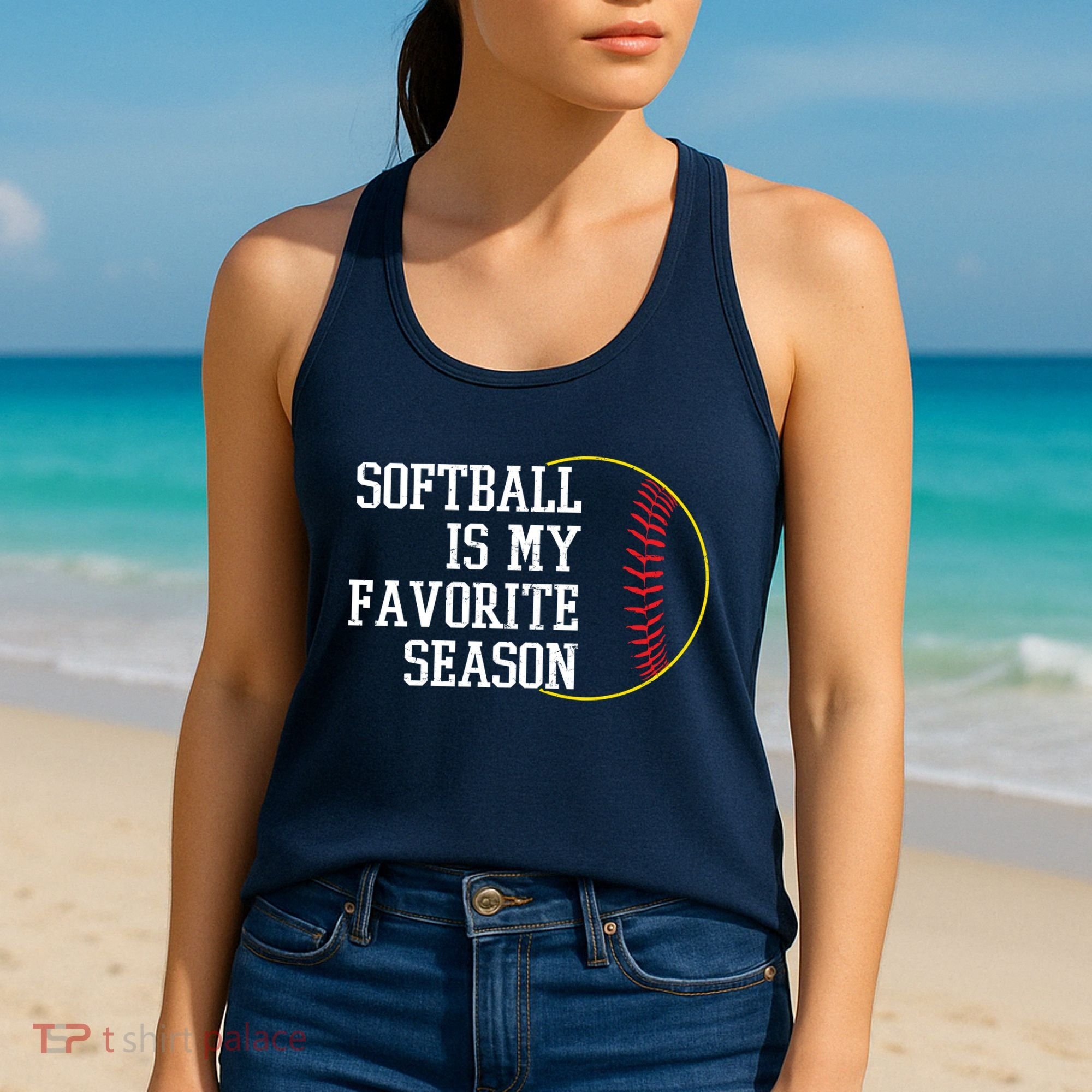 Softball Is My Favorite Season Women's Tank Top
