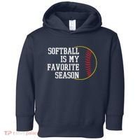 Softball Is My Favorite Season Toddler Hoodie thumb 0