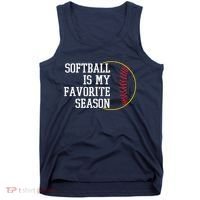 Softball Is My Favorite Season Tank Top thumb 0