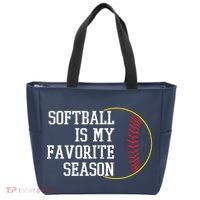 Softball Is My Favorite Season Tote Bag thumb 0