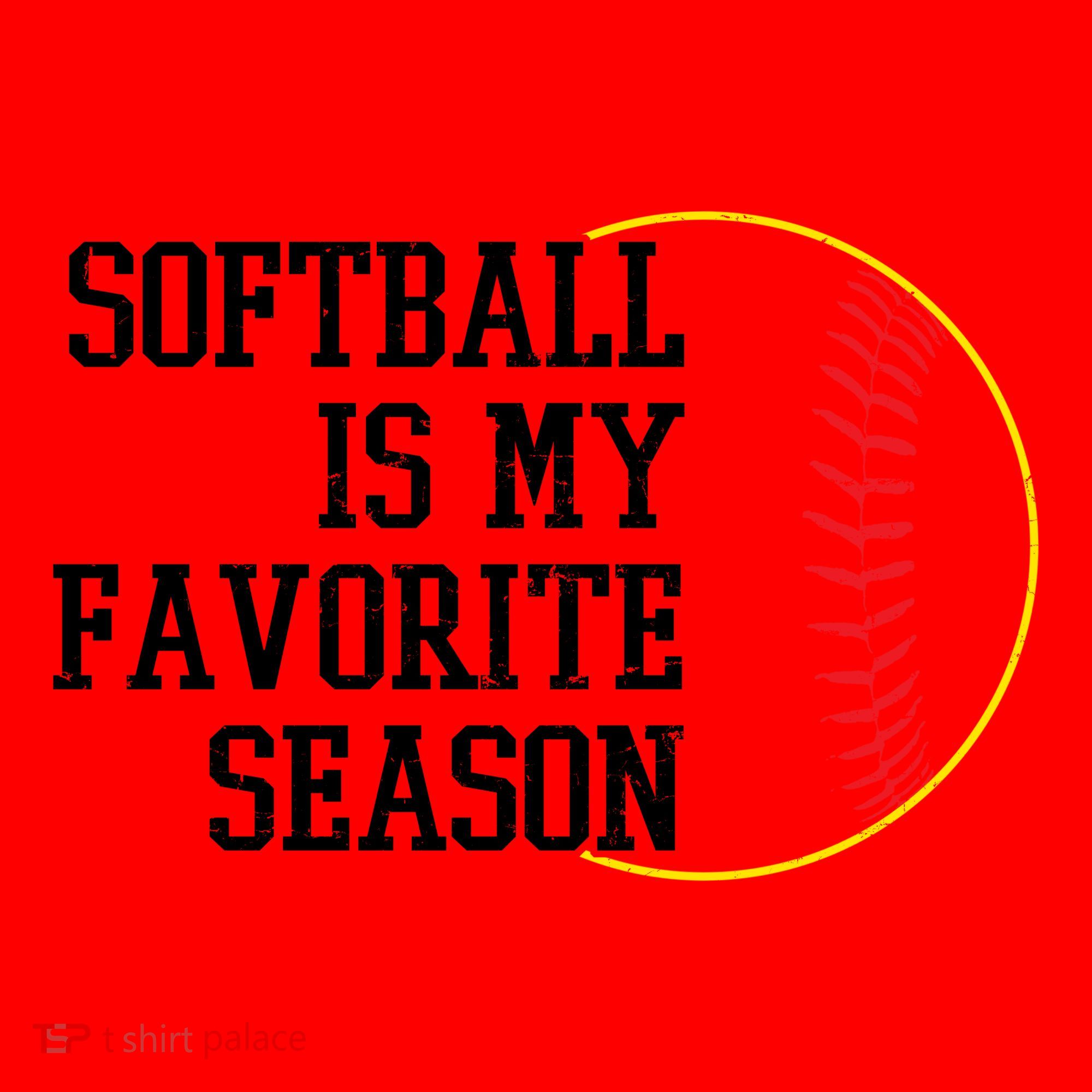 Softball Is My Favorite Season Santa Hat
