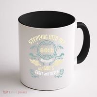 Stepping Into My 80th Birthday Religious Bday Party Theme Coffee Mug thumb 1