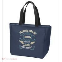 Stepping Into My 80th Birthday Religious Bday Party Theme Tote Bag thumb 3