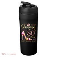 Stepping Into My 80th Birthday With God'S Grace & Mercy Cute 24oz Duet Stainless Steel Tumbler thumb 3