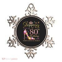 Stepping Into My 80th Birthday With God'S Grace & Mercy Cute Ornament thumb 0