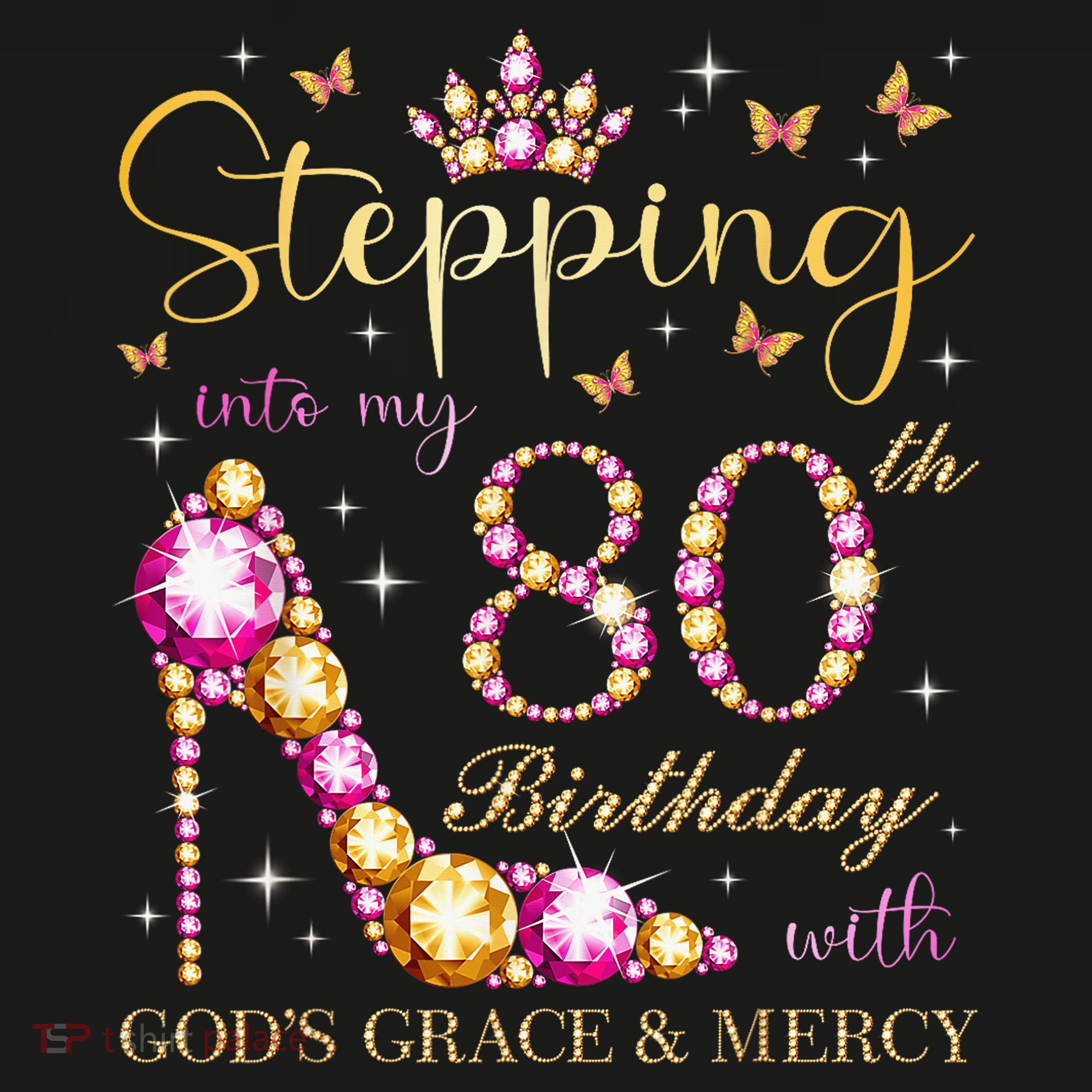 Stepping Into My 80th Birthday With God'S Grace & Mercy Cute Ornament