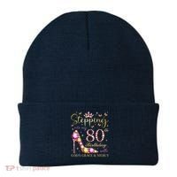 Stepping Into My 80th Birthday With God'S Grace & Mercy Cute Beanie thumb 0