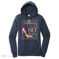 Stepping Into My 80th Birthday With God'S Grace & Mercy Cute Women's Hoodie thumb 0
