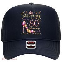 Stepping Into My 80th Birthday With God'S Grace & Mercy Cute Hat thumb 0