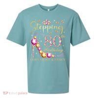 Stepping Into My 80th Birthday With God'S Grace & Mercy Cute Sueded Cloud Jersey T-Shirt thumb 0