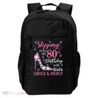 Stepping Into My 80th Birthday With God'S Grace & Mercy Lady Backpack thumb 0
