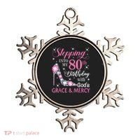 Stepping Into My 80th Birthday With God'S Grace & Mercy Lady Ornament thumb 0