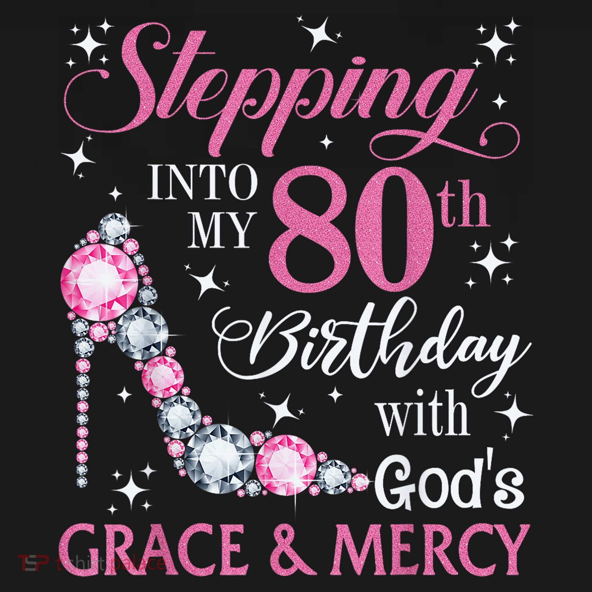 Stepping Into My 80th Birthday With God'S Grace & Mercy Lady Ornament