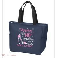 Stepping Into My 80th Birthday With God'S Grace & Mercy Lady Tote Bag thumb 3