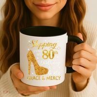 Stepping Into My 80th Birthday With God'S Grace & Mercy Coffee Mug thumb 3