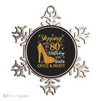 Stepping Into My 80th Birthday With God'S Grace & Mercy Ornament thumb 0