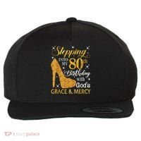 Stepping Into My 80th Birthday With God'S Grace & Mercy Wool Snapback Cap thumb 0