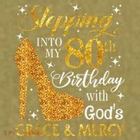 Stepping Into My 80th Birthday With God'S Grace & Mercy Garment-Dyed Women's Muscle Tee thumb 6