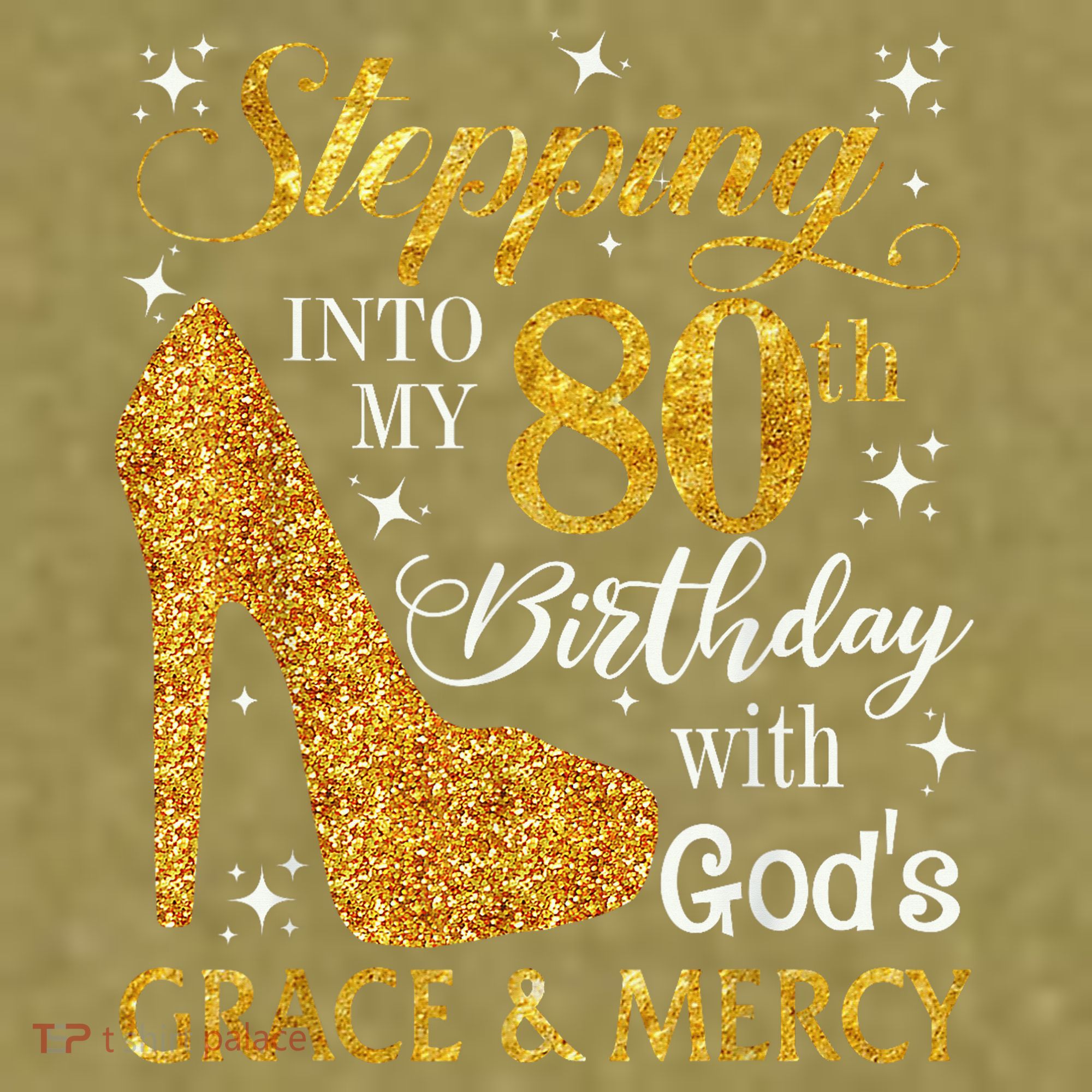 Stepping Into My 80th Birthday With God'S Grace & Mercy Garment-Dyed Women's Muscle Tee