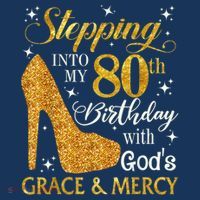 Stepping Into My 80th Birthday With God'S Grace & Mercy Mousepad thumb 1