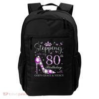 Stepping Into My 80th Birthday With God'S Grace & Mercy Backpack thumb 0