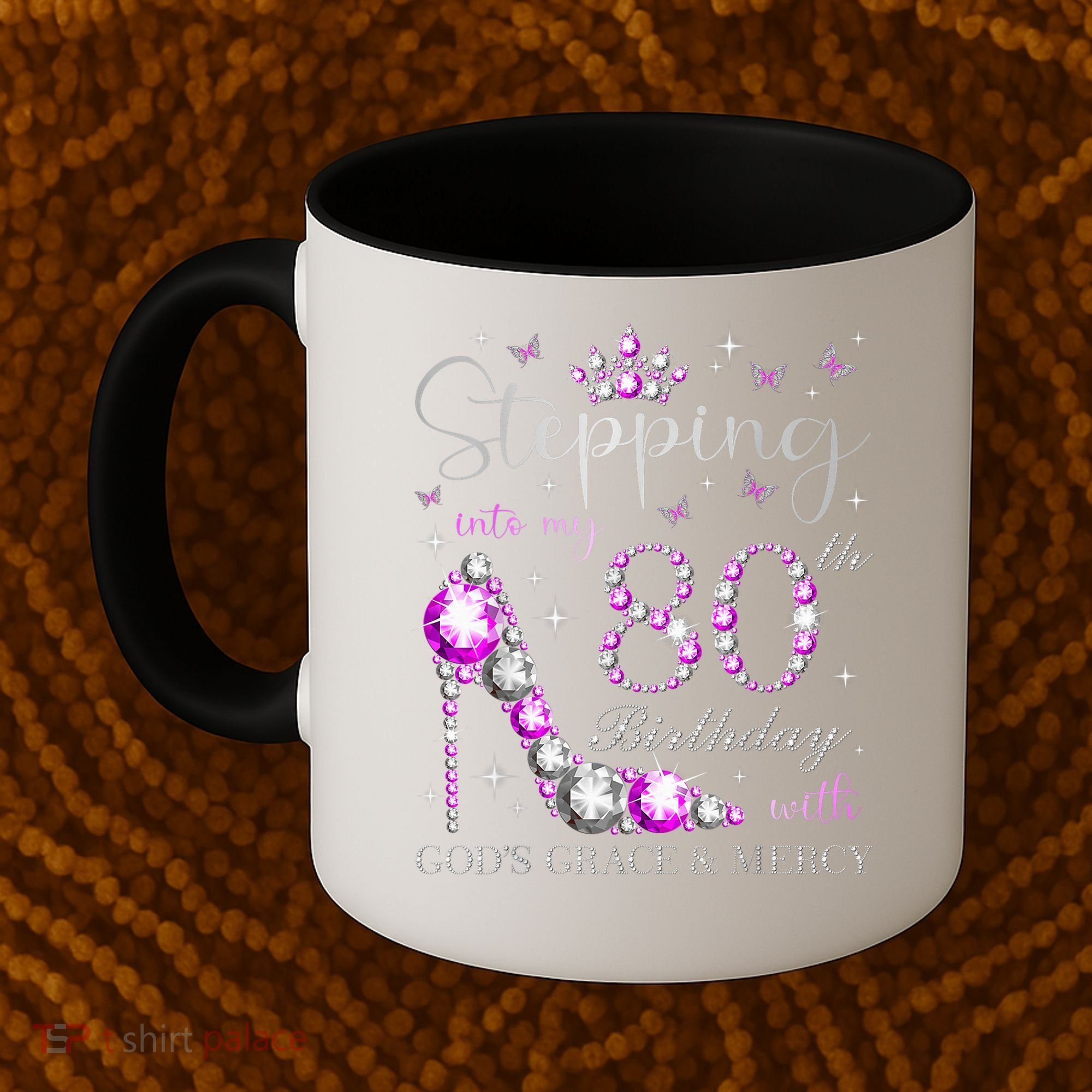 Stepping Into My 80th Birthday With God'S Grace & Mercy Coffee Mug