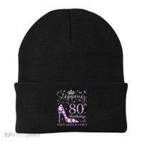 Stepping Into My 80th Birthday With God'S Grace & Mercy Beanie thumb 0