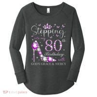 Stepping Into My 80th Birthday With God'S Grace & Mercy Women's Perfect Tri Tunic Long Sleeve Shirt thumb 0