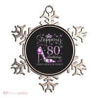 Stepping Into My 80th Birthday With God'S Grace & Mercy Ornament thumb 0