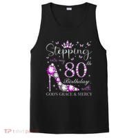 Stepping Into My 80th Birthday With God'S Grace & Mercy PosiCharge Competitor Tank thumb 0