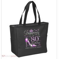 Stepping Into My 80th Birthday With God'S Grace & Mercy Tote Bag thumb 2