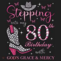 Stepping Into My 80th Birthday With God'S Grace And Mercy Tumbler thumb 3