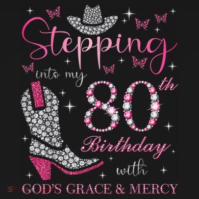 Stepping Into My 80th Birthday With God'S Grace And Mercy Ornament
