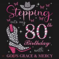 Stepping Into My 80th Birthday With God'S Grace And Mercy Ornament thumb 1