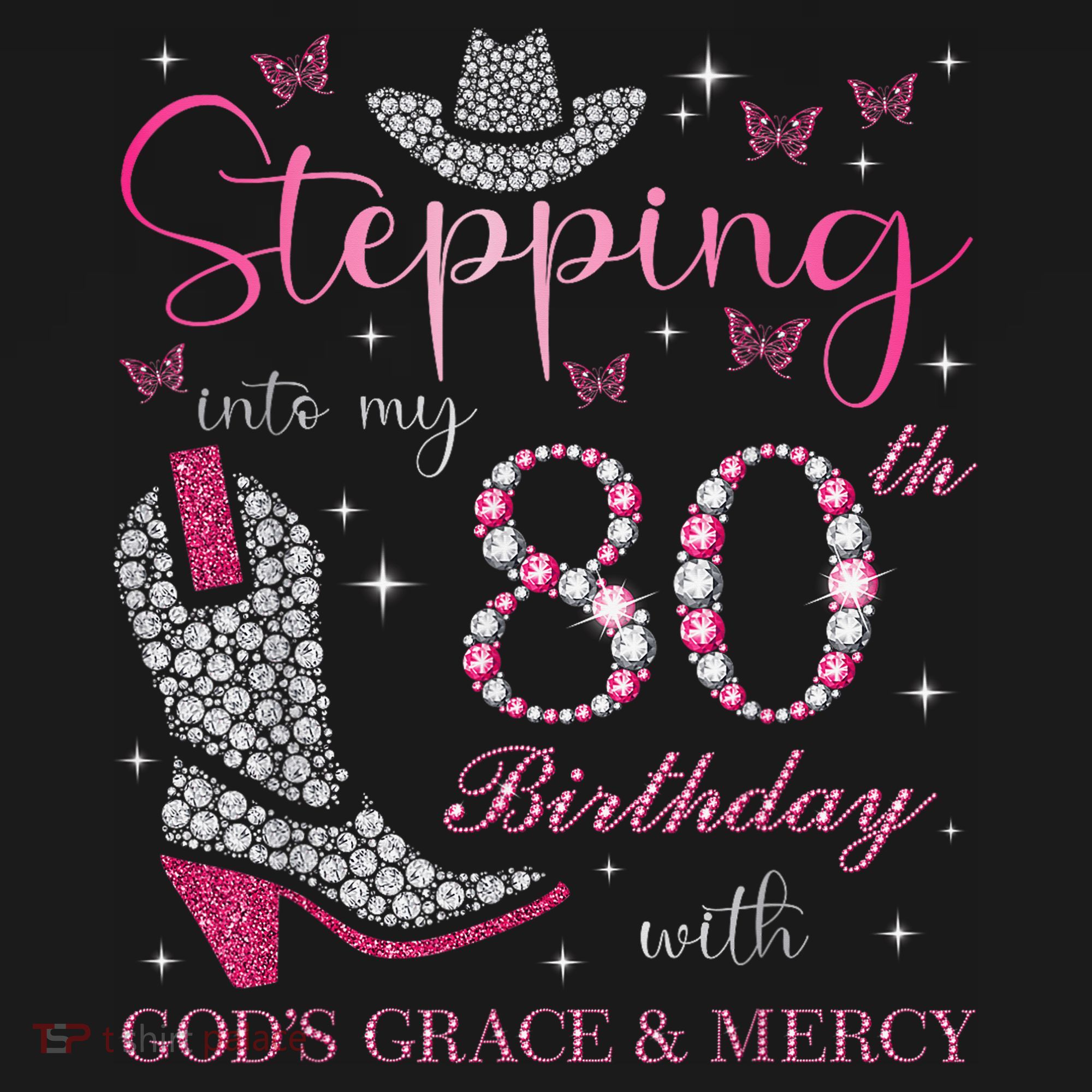 Stepping Into My 80th Birthday With God'S Grace And Mercy Ornament