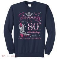 Stepping Into My 80th Birthday With God'S Grace And Mercy Sweatshirt thumb 0