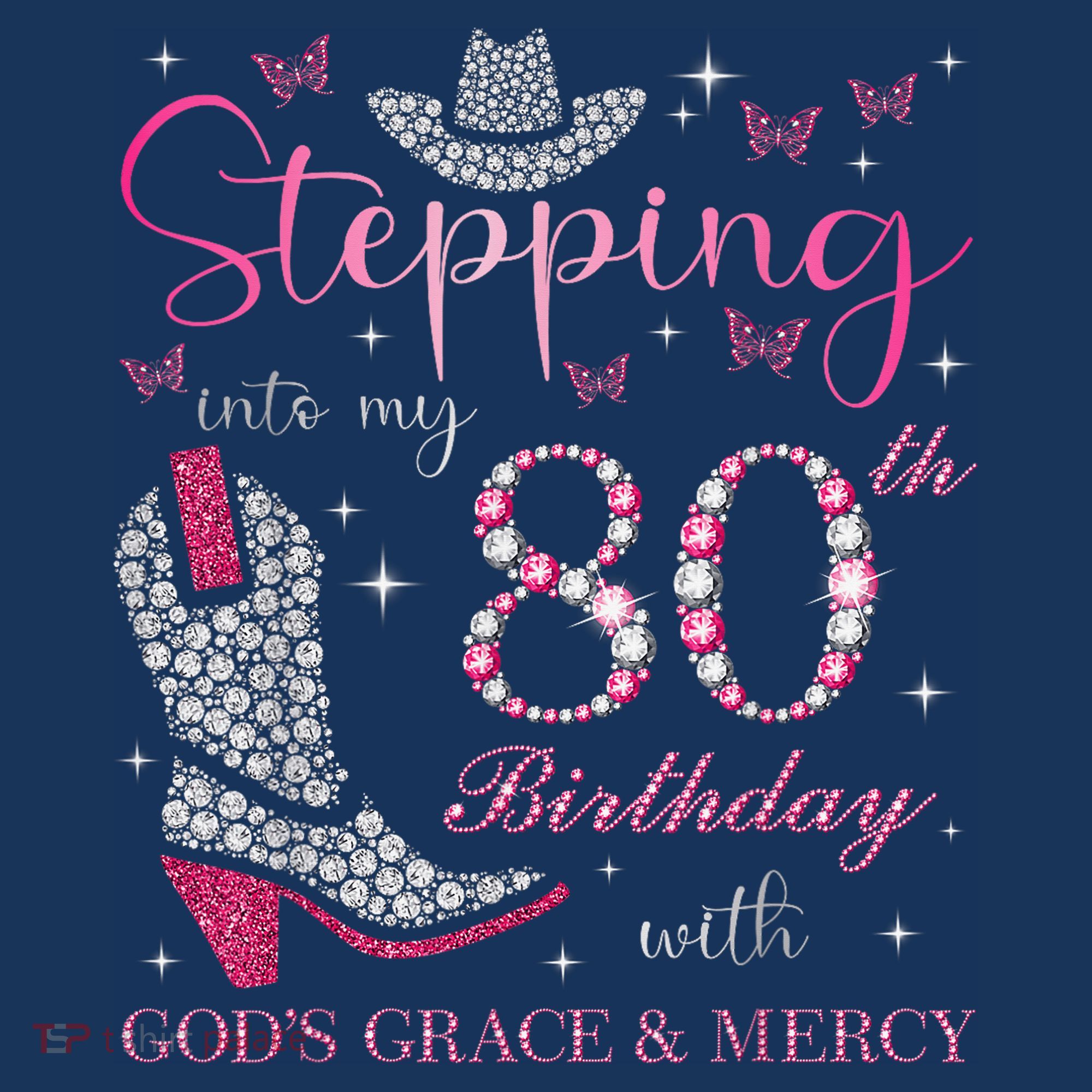 Stepping Into My 80th Birthday With God'S Grace And Mercy Women's Hoodie