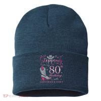 Stepping Into My 80th Birthday With God'S Grace And Mercy Sustainable Knit Beanie thumb 0