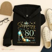 Stepping Into My 80th Birthday With God'S Grace And Mercy Hoodie thumb 4