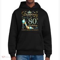 Stepping Into My 80th Birthday With God'S Grace And Mercy District V.I.T. Heavyweight Hoodie thumb 0