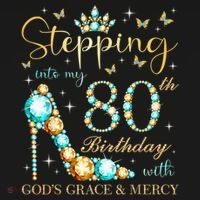 Stepping Into My 80th Birthday With God'S Grace And Mercy Women's Hoodie thumb 2