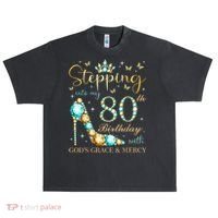 Stepping Into My 80th Birthday With God'S Grace And Mercy Urban Oversized Heavyweight T-Shirt thumb 0